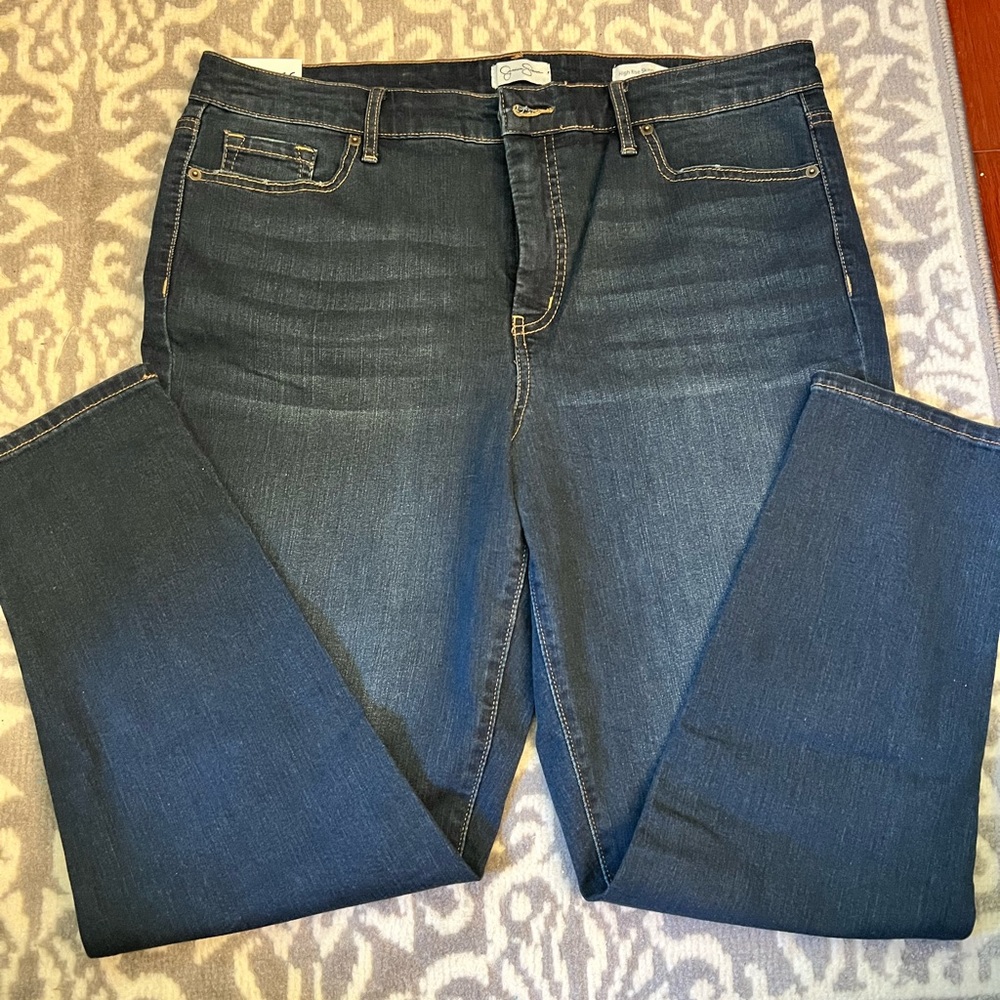 Jessica Simpson High Rise Skinny Ankle Jeans size 16 NWT